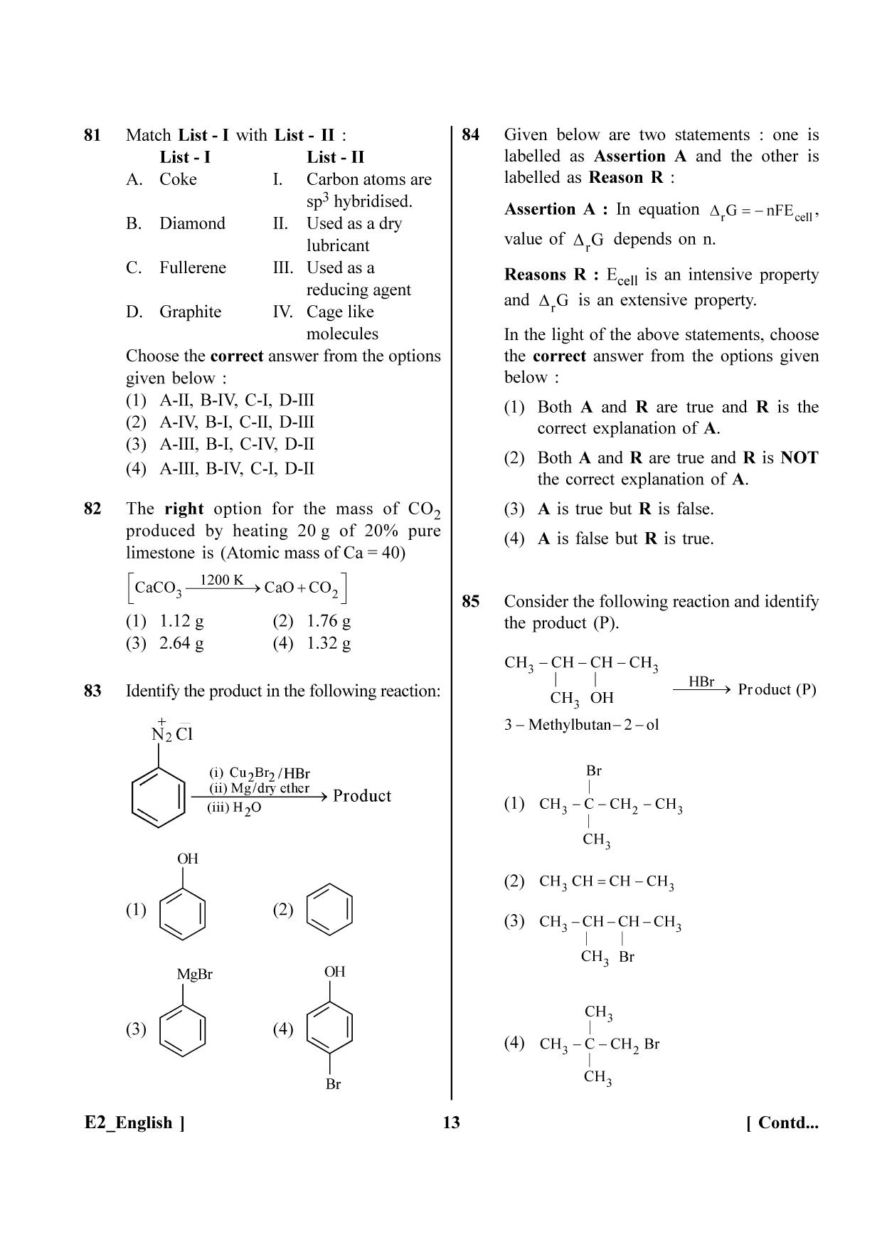 NEET 2023 E2 Question Paper - Page 13