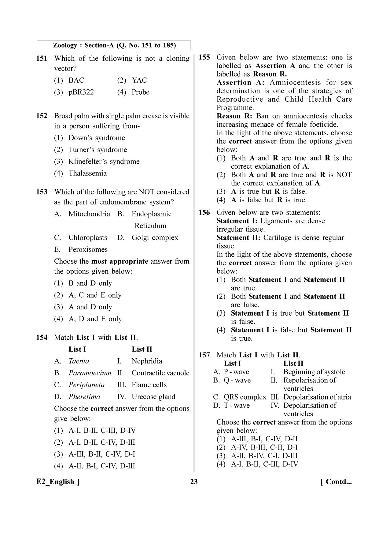 NEET 2023 E2 Question Paper - Page 23