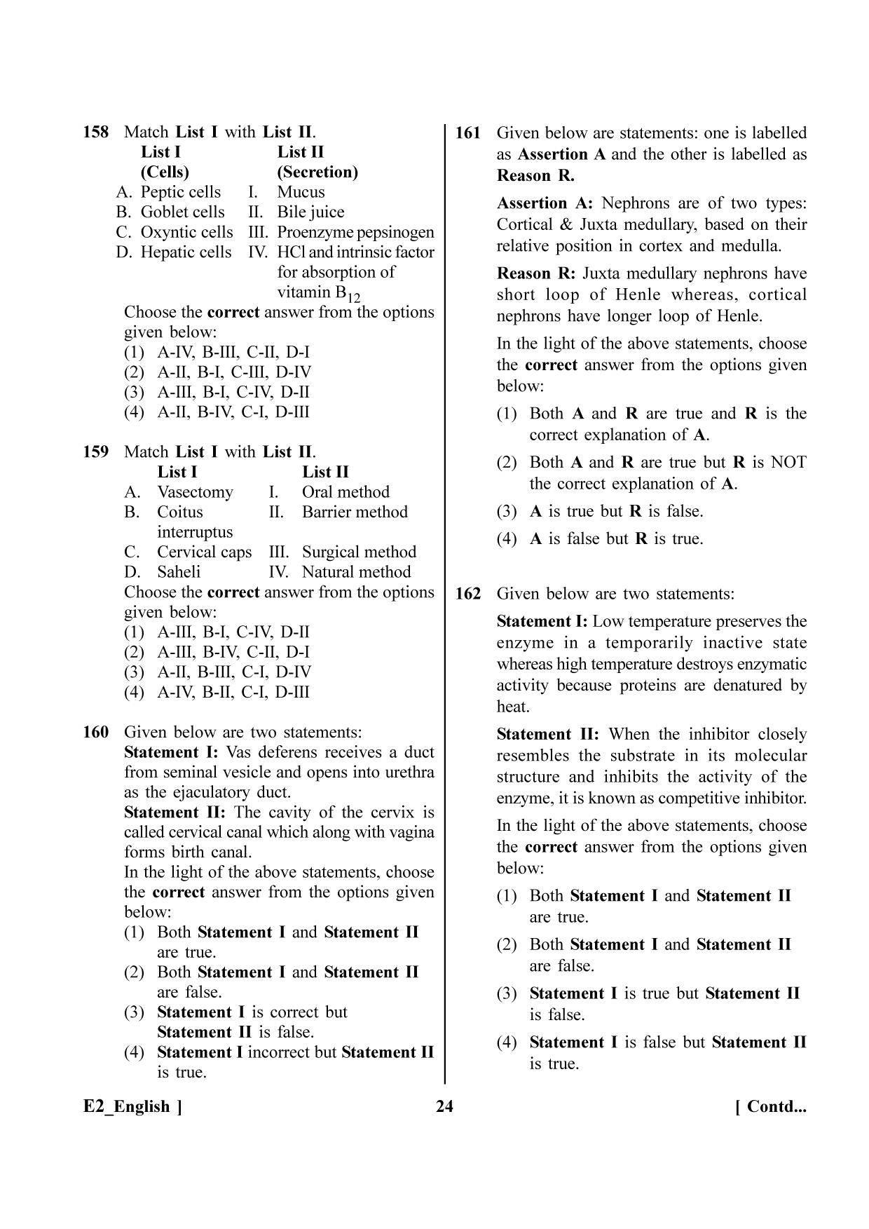 NEET 2023 E2 Question Paper - Page 24