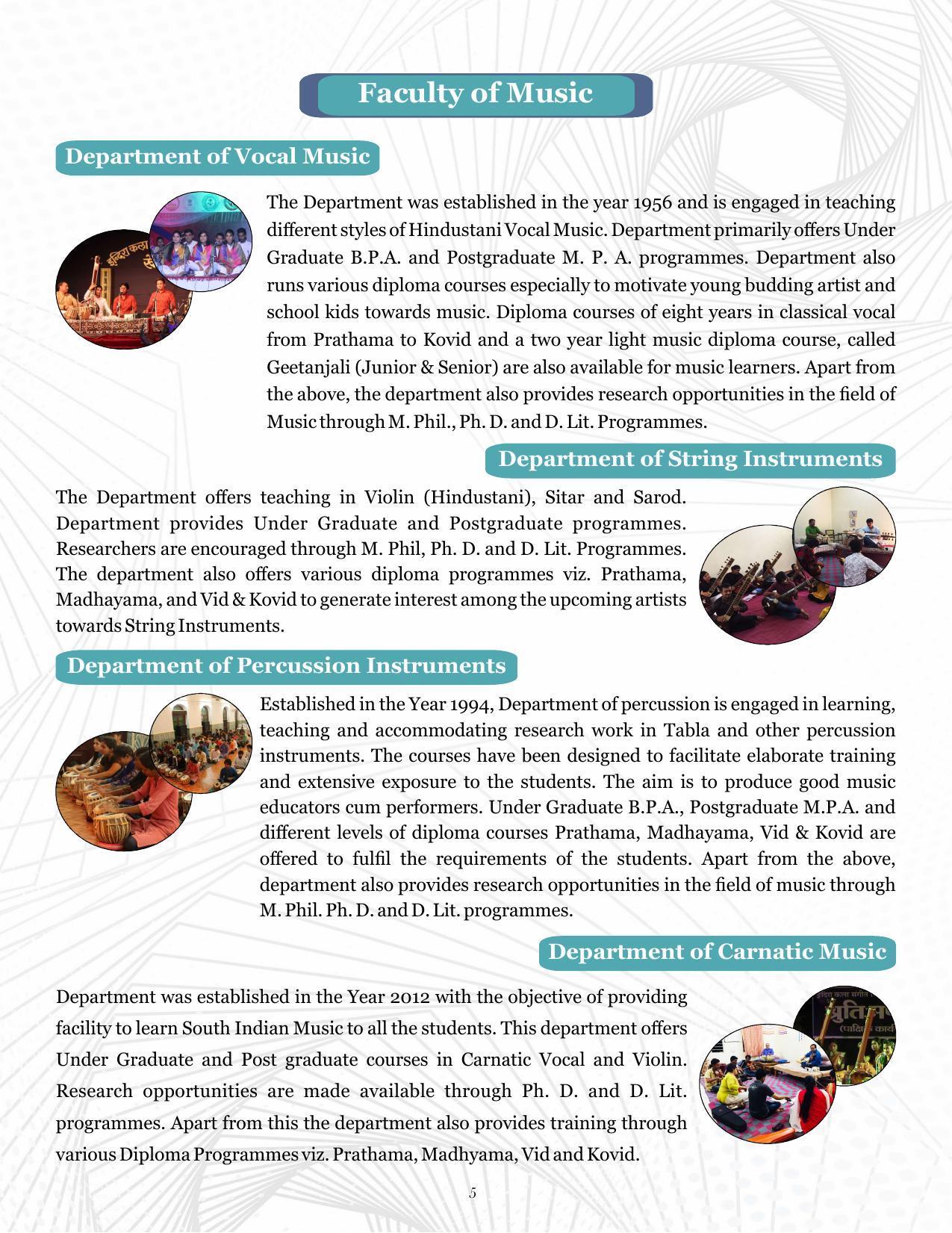 Indira Kala Sangit Vishwavidyalay (University) (IKSVV), Khairagarh 2021-22 (prospectus) - Page 9
