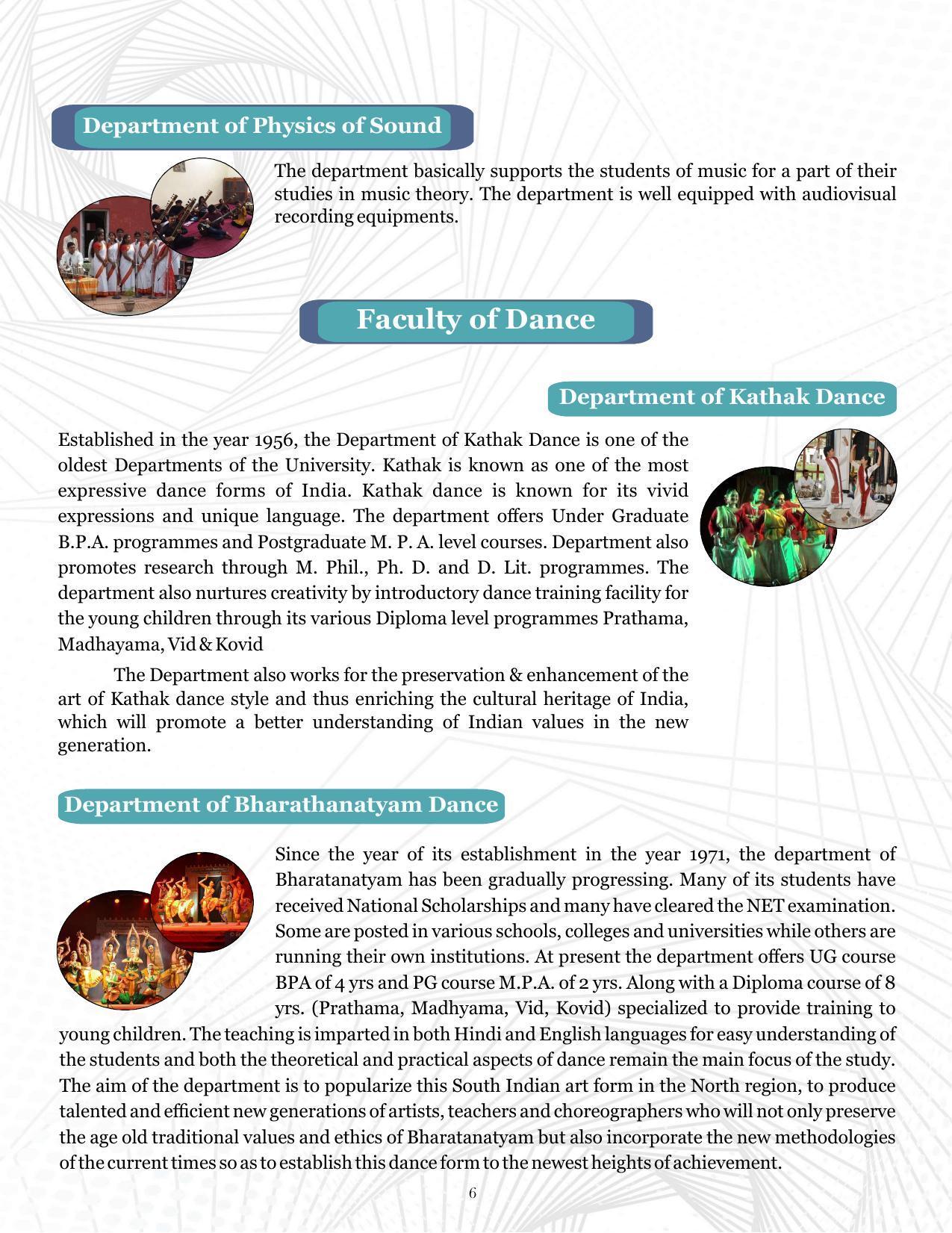 Indira Kala Sangit Vishwavidyalay (University) (IKSVV), Khairagarh 2021-22 (prospectus) - Page 10