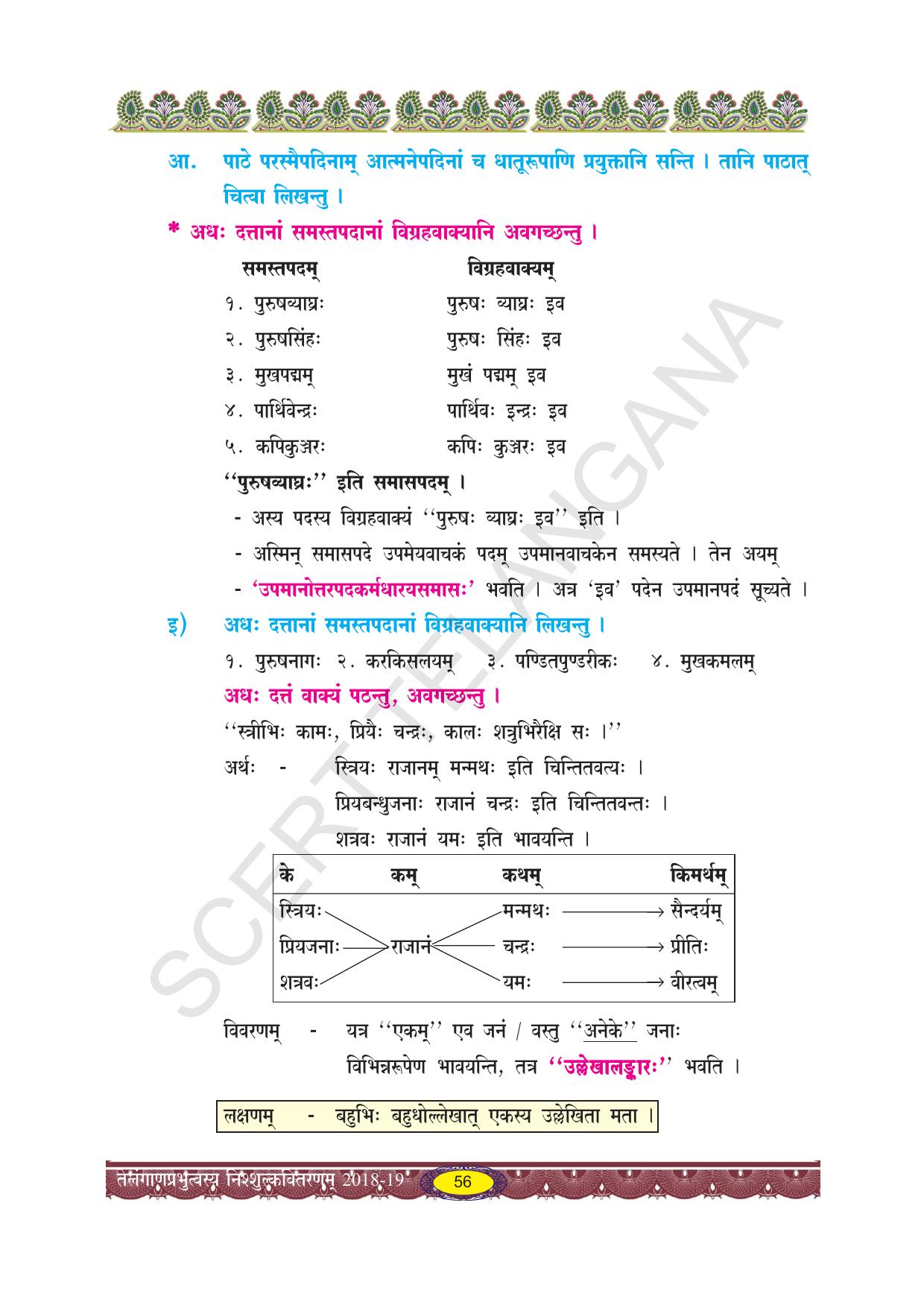 TS SCERT Class 10 Second Language (SAN_OC Medium) Text Book - Page 68