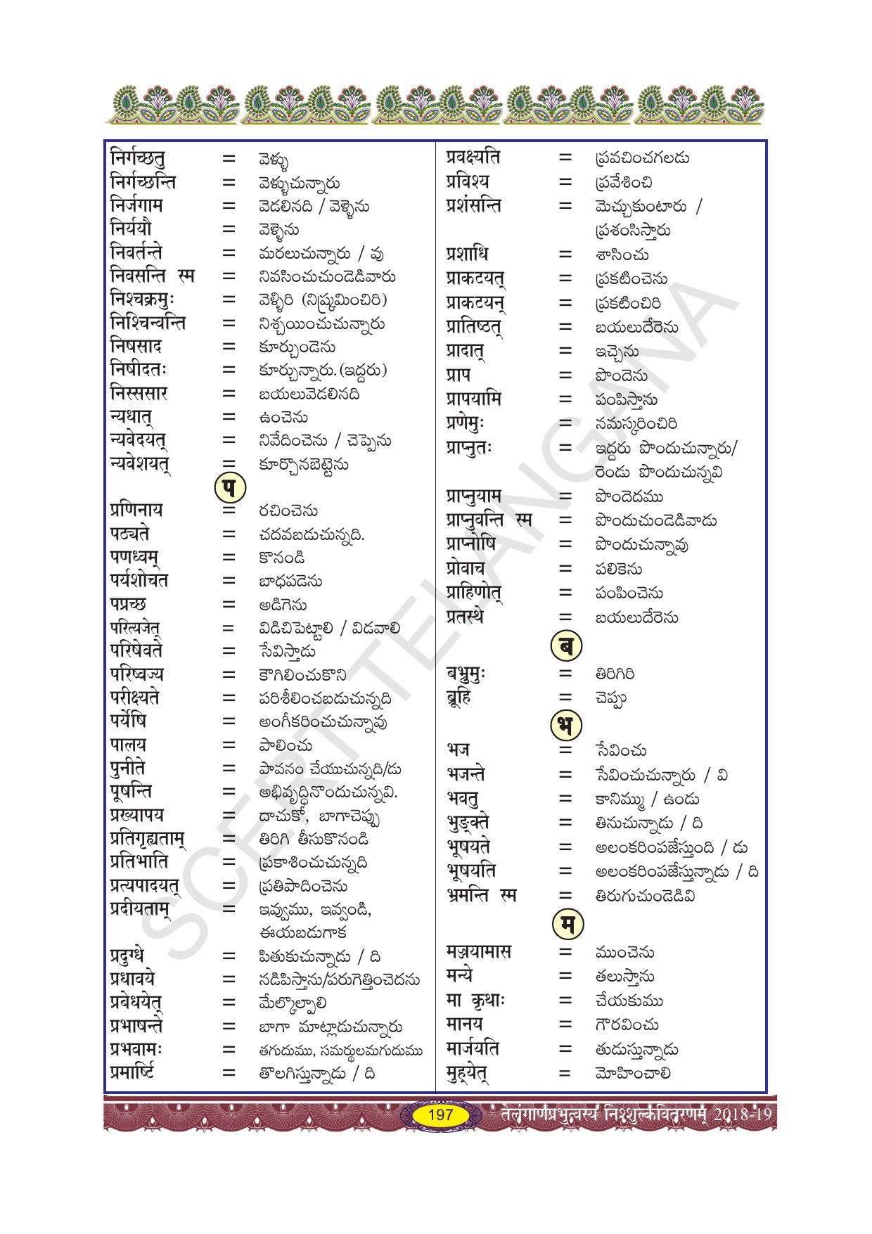 TS SCERT Class 10 Second Language (SAN_OC Medium) Text Book - Page 209