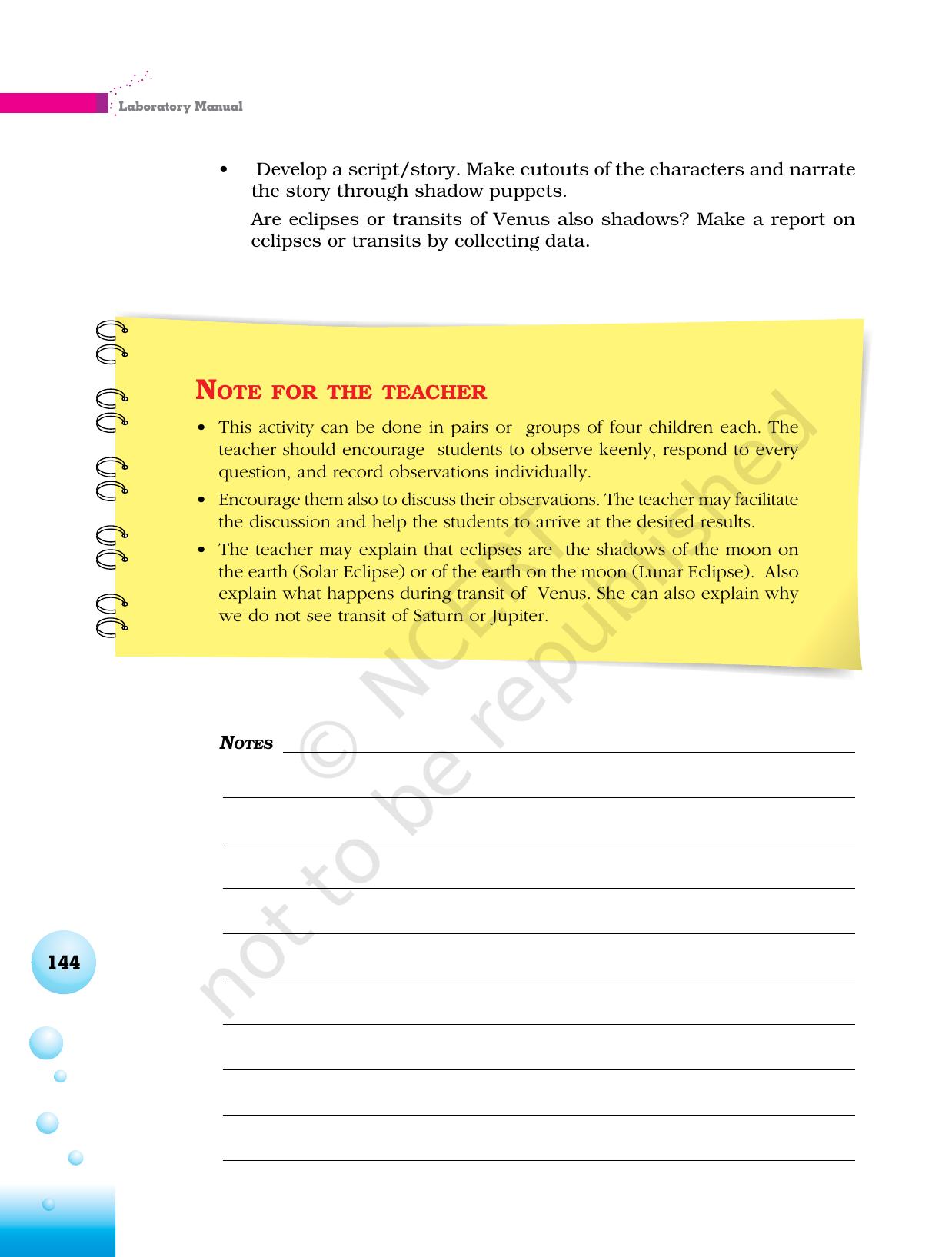 NCERT Laboratory Manuals for Class VI to VIII Science - Theme 6 Natural Phenomena - Page 4