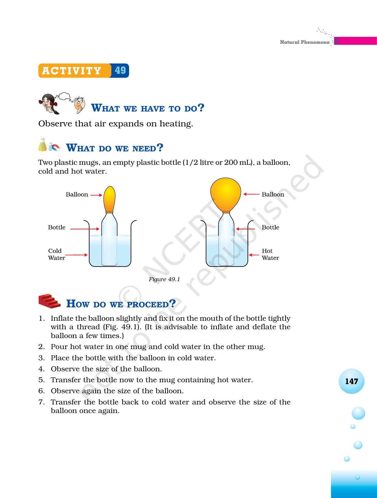 NCERT Laboratory Manuals for Class VI to VIII Science - Theme 6 Natural Phenomena - Page 7