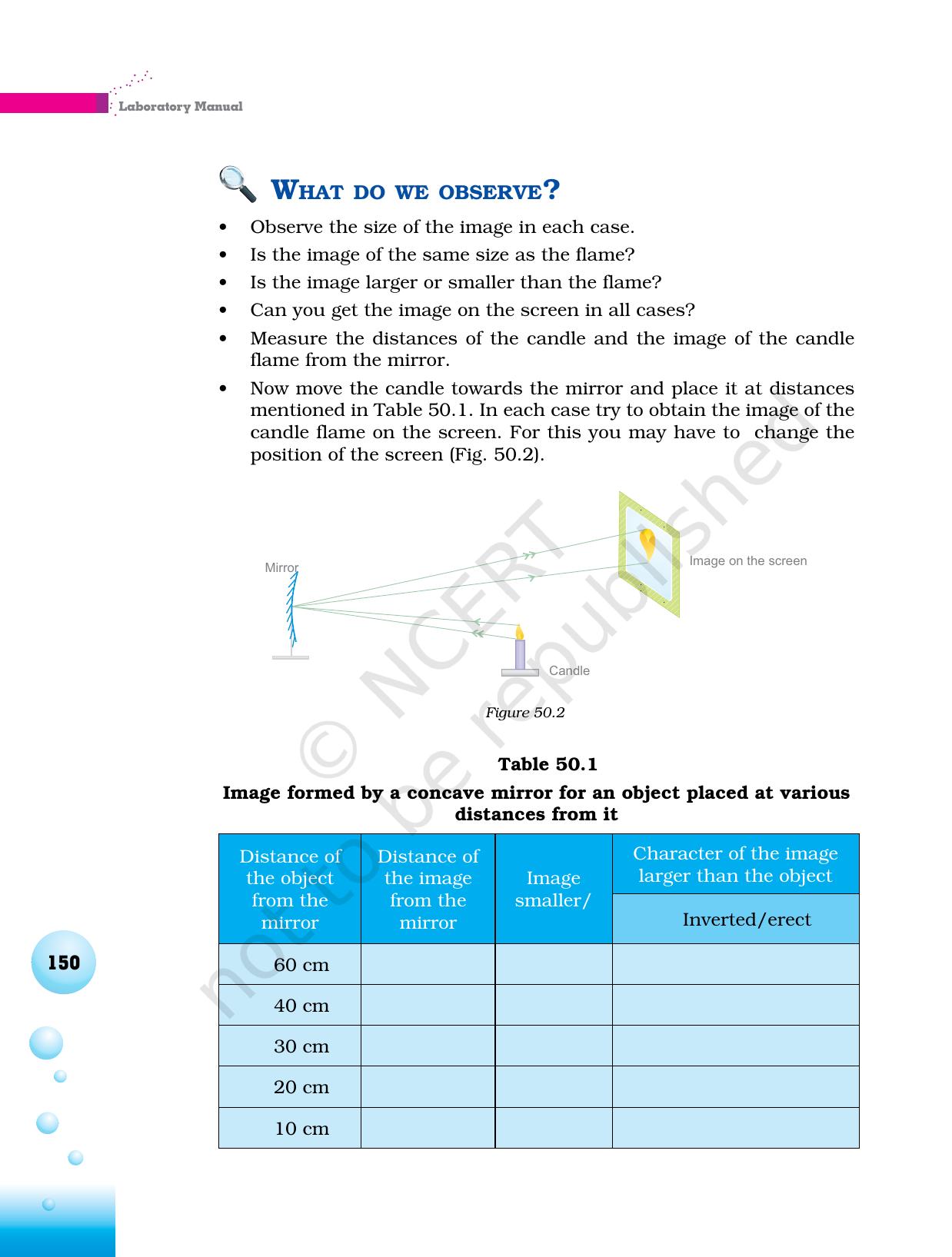 NCERT Laboratory Manuals for Class VI to VIII Science - Theme 6 Natural Phenomena - Page 10