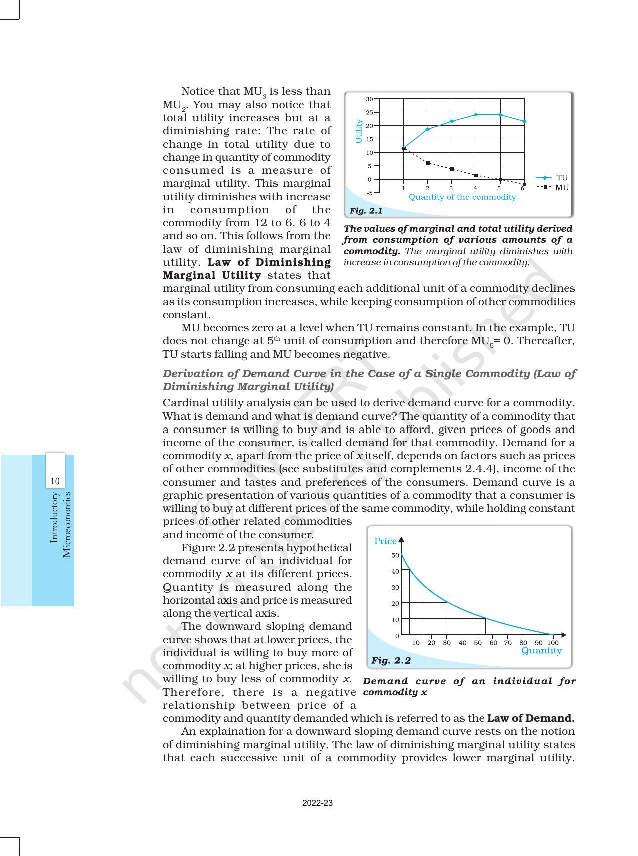 NCERT Book for Class 12 Economics (Microeconomics) Chapter 2 Theory of Consumer Behaviour - Page 3