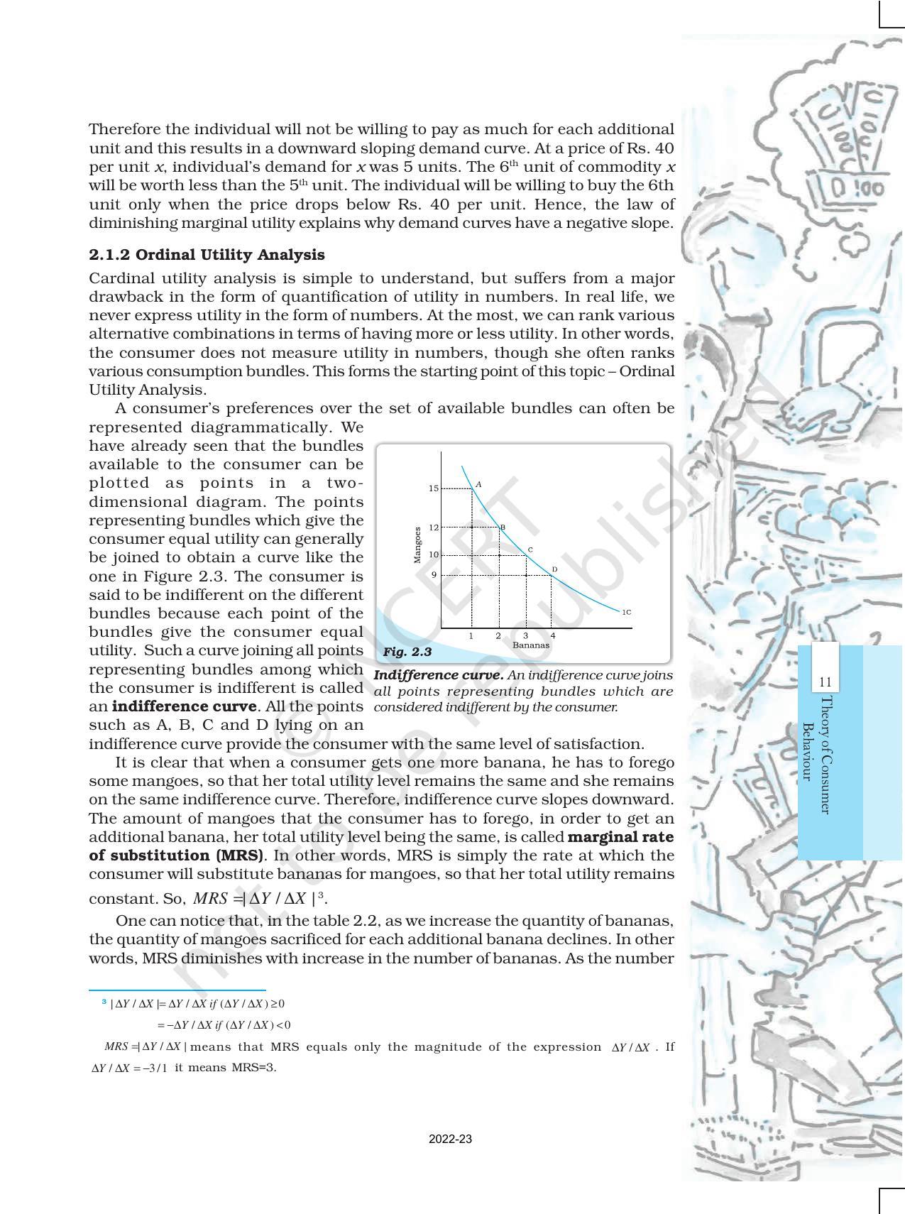NCERT Book for Class 12 Economics (Microeconomics) Chapter 2 Theory of Consumer Behaviour - Page 4