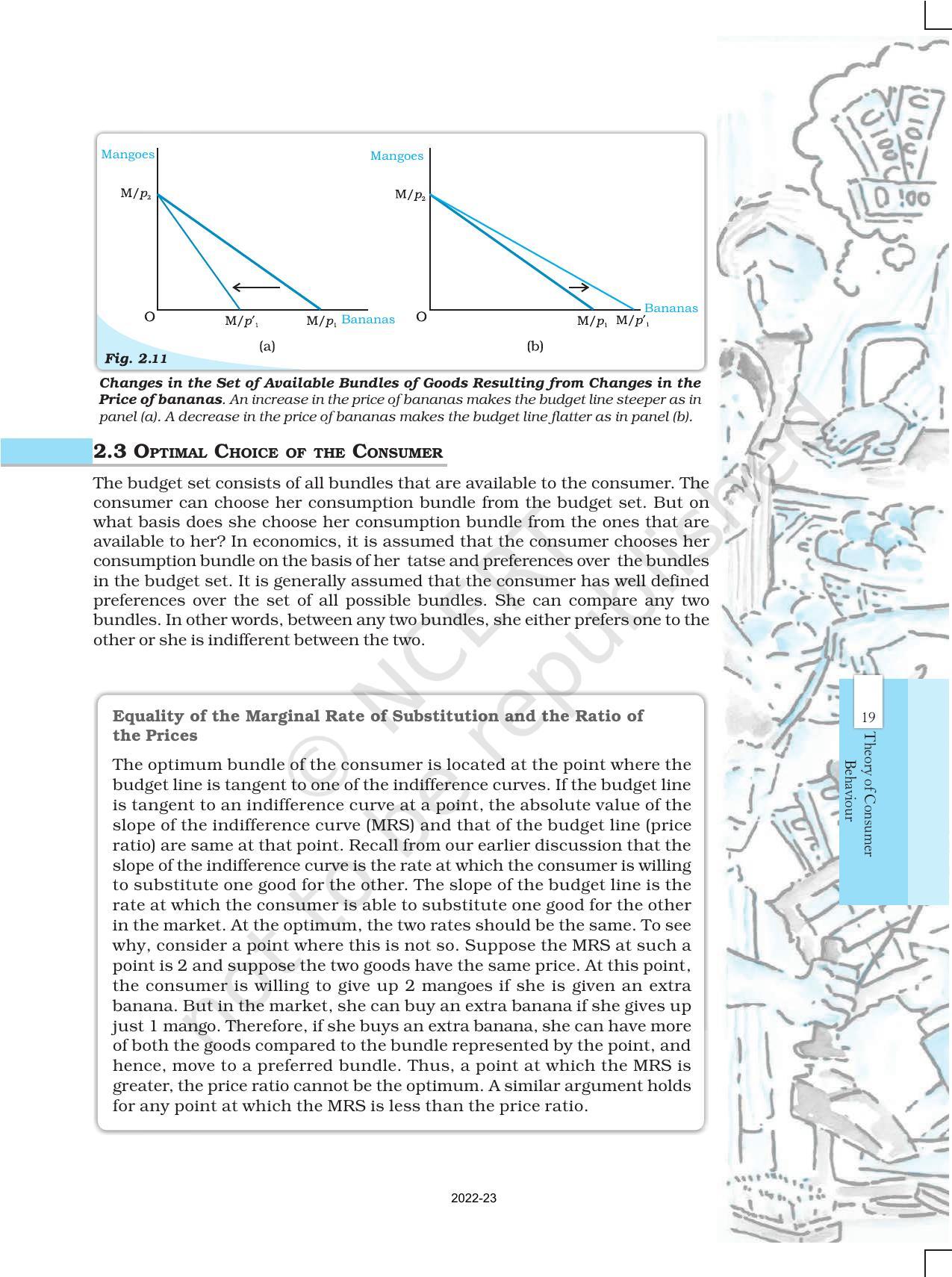 NCERT Book for Class 12 Economics (Microeconomics) Chapter 2 Theory of Consumer Behaviour - Page 12