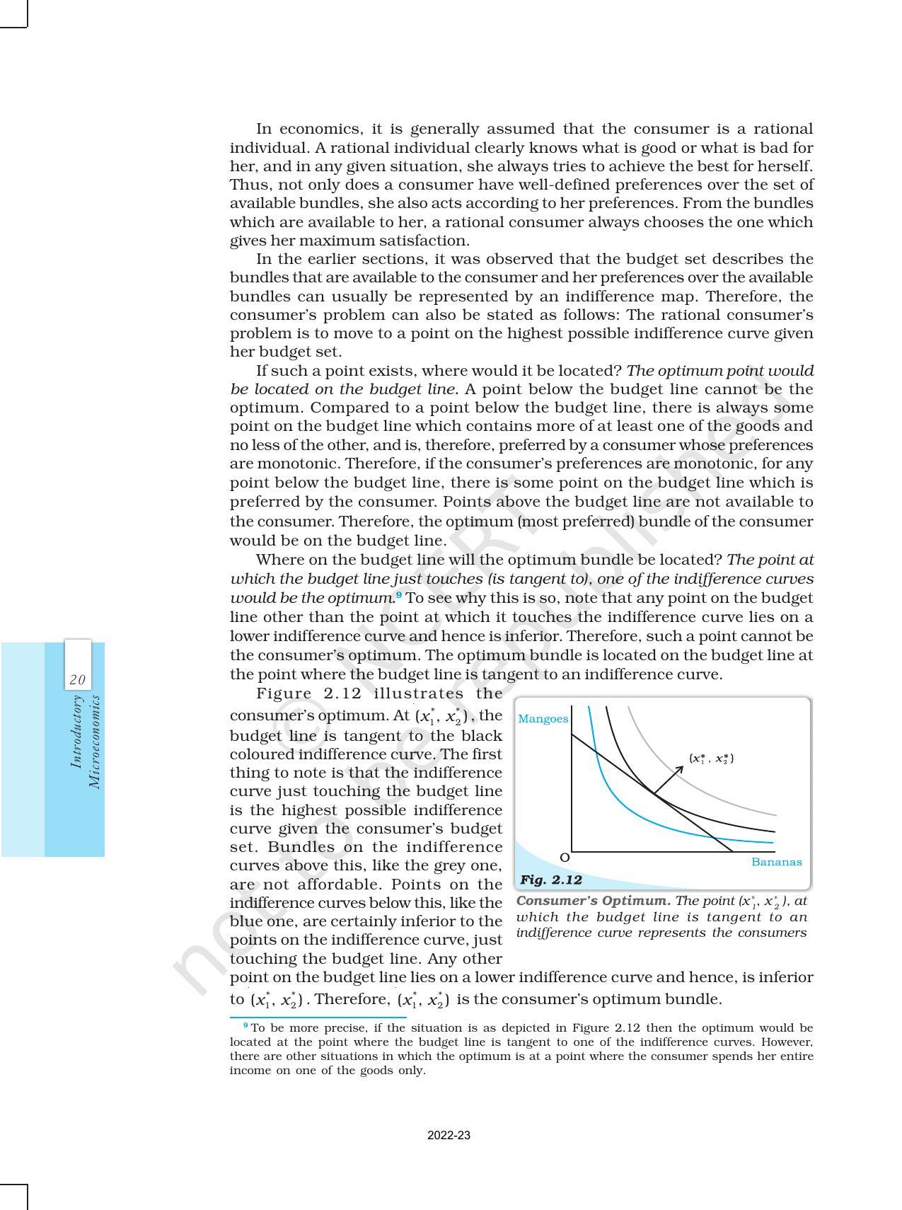 NCERT Book for Class 12 Economics (Microeconomics) Chapter 2 Theory of Consumer Behaviour - Page 13