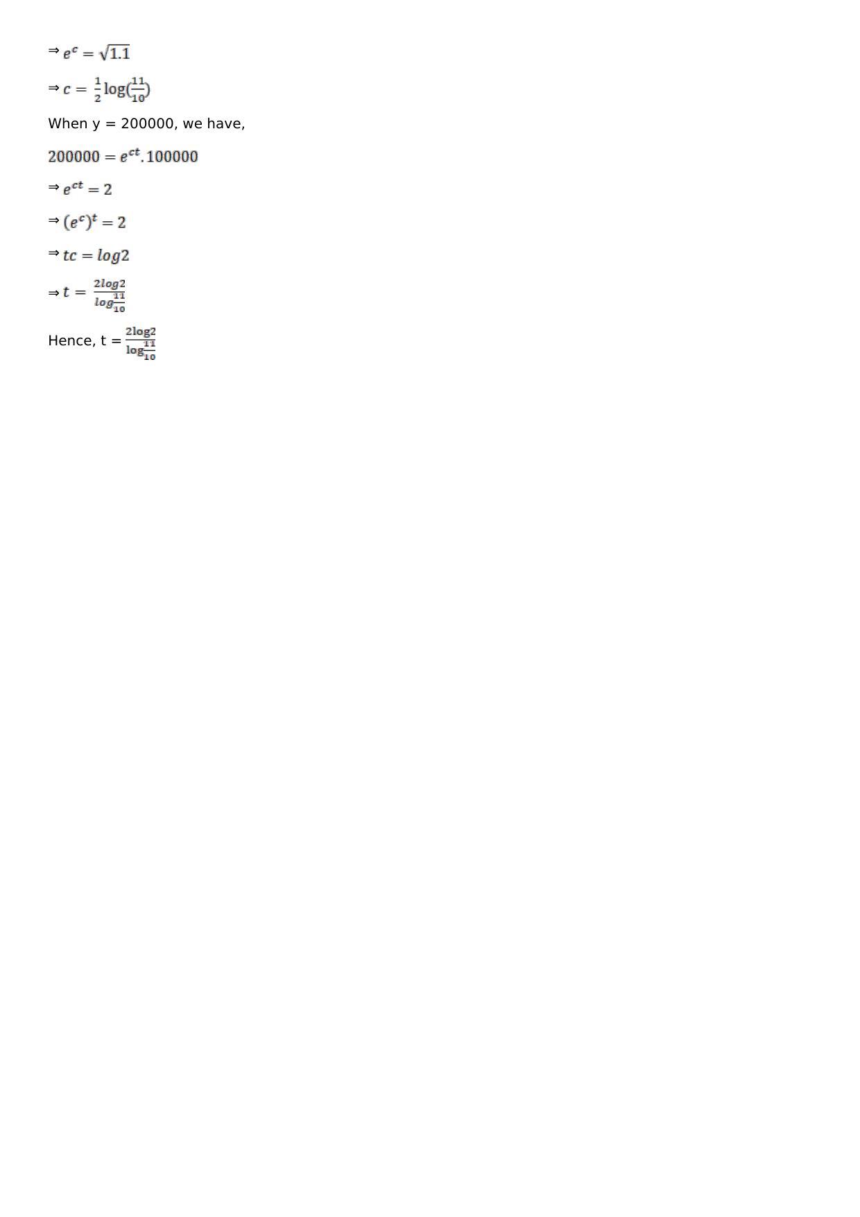 Chapter 19: Differential Equations with Variable Separable Solutions: RS Aggarwal Class 12 Solutions - Page 39