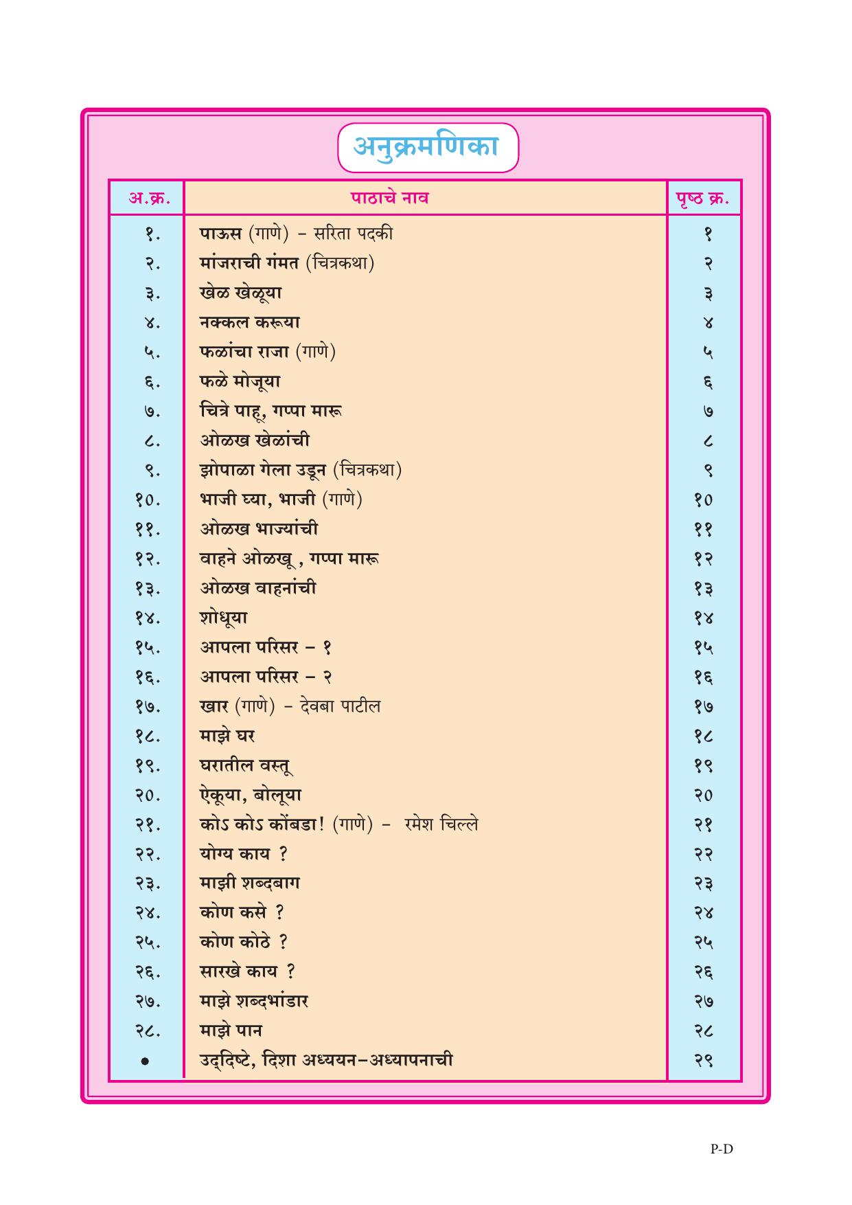 Maharashtra Board Class 2 Marathi Textbook - Page 7