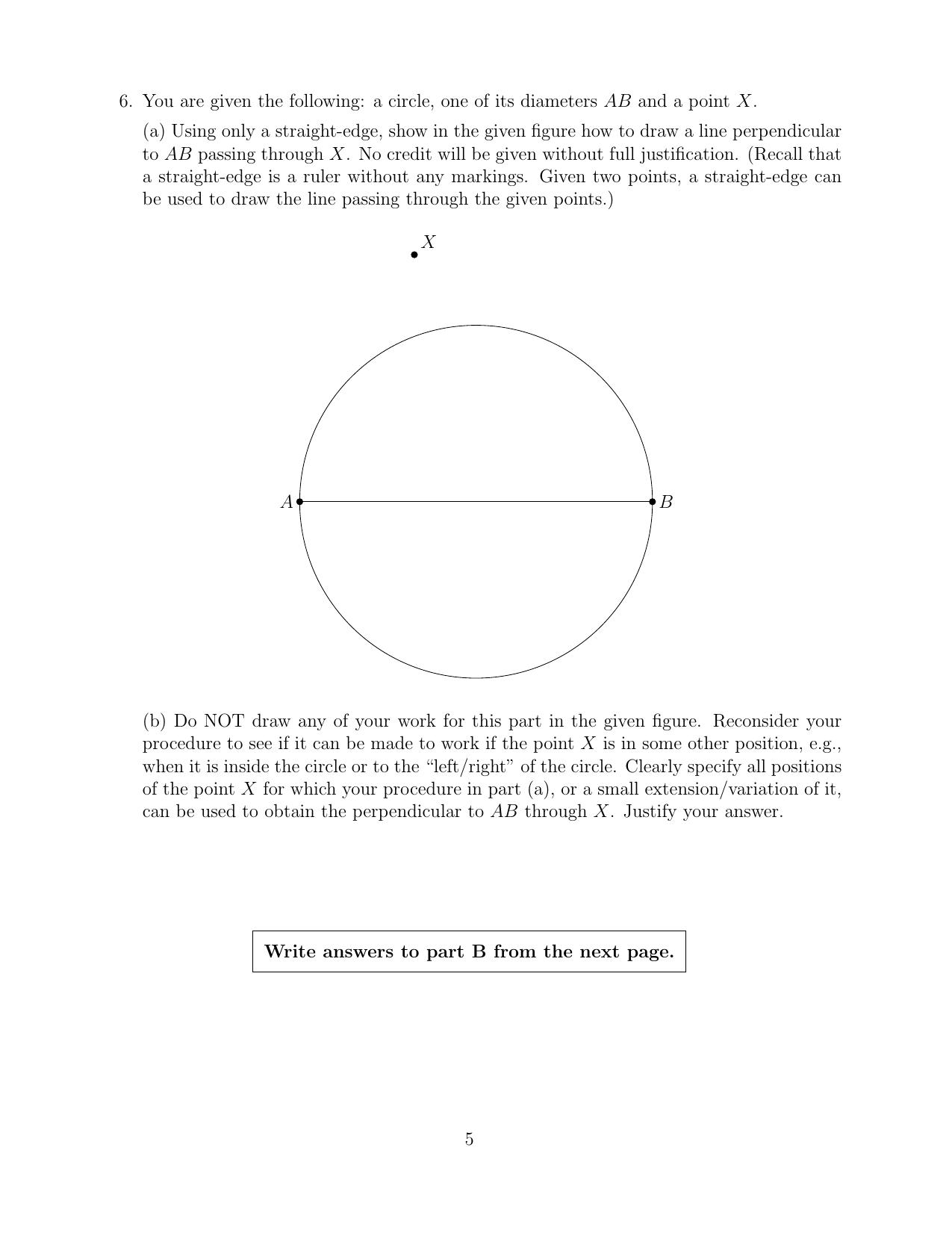 CMI Entrance Exam 2015 Question Paper B.Sc (Hons.) Mathematics and Computer Science - Page 5
