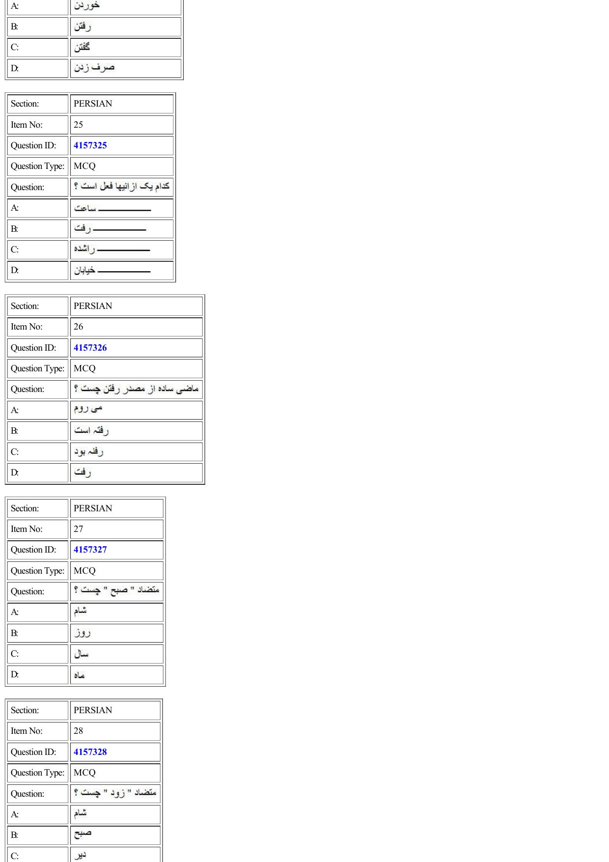 CUET 2022 Question Paper of Persian - Page 10