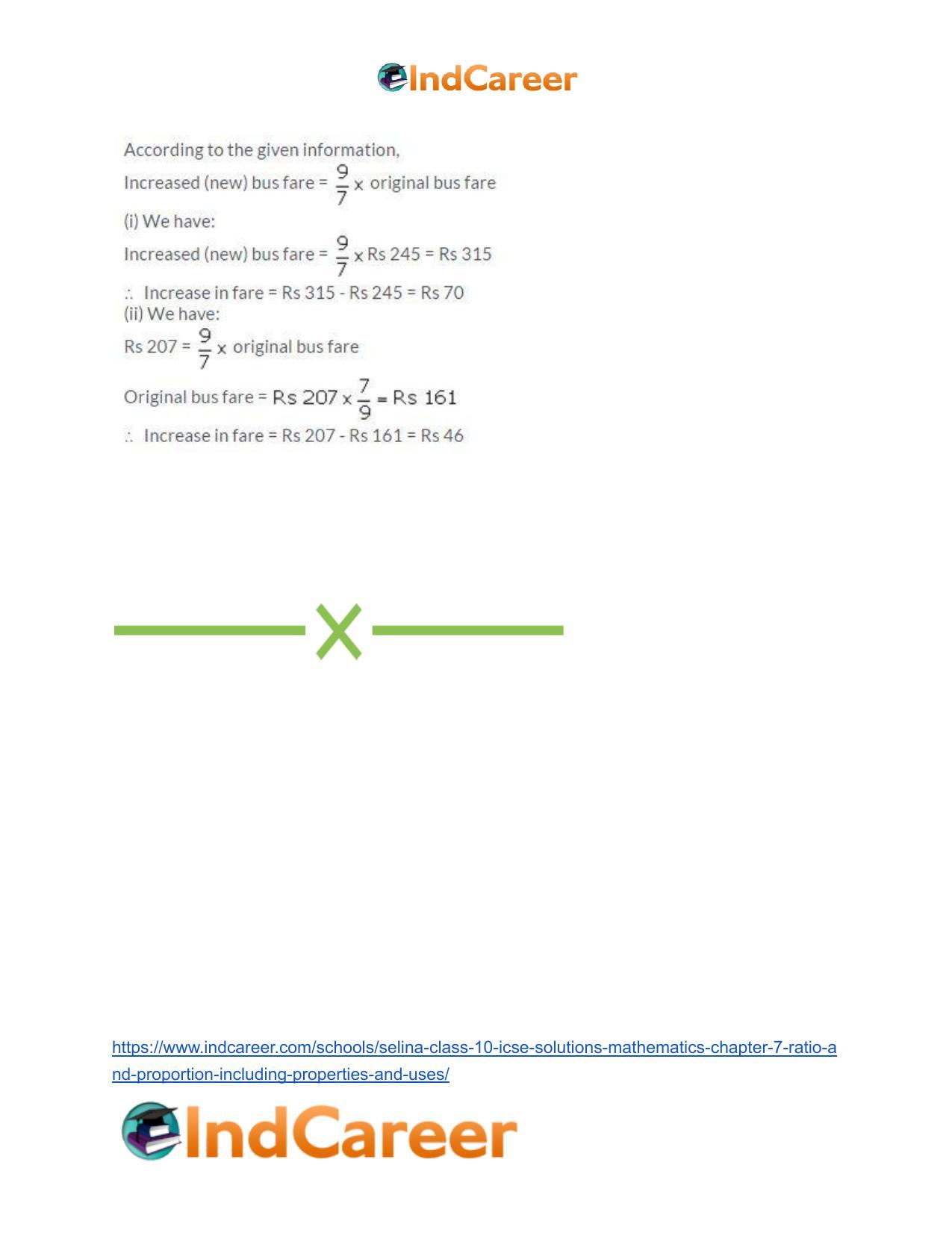 Selina Class 10 ICSE Solutions Mathematics : Chapter 7 - Ratio and Proportion (Including Properties and Uses) - Page 14