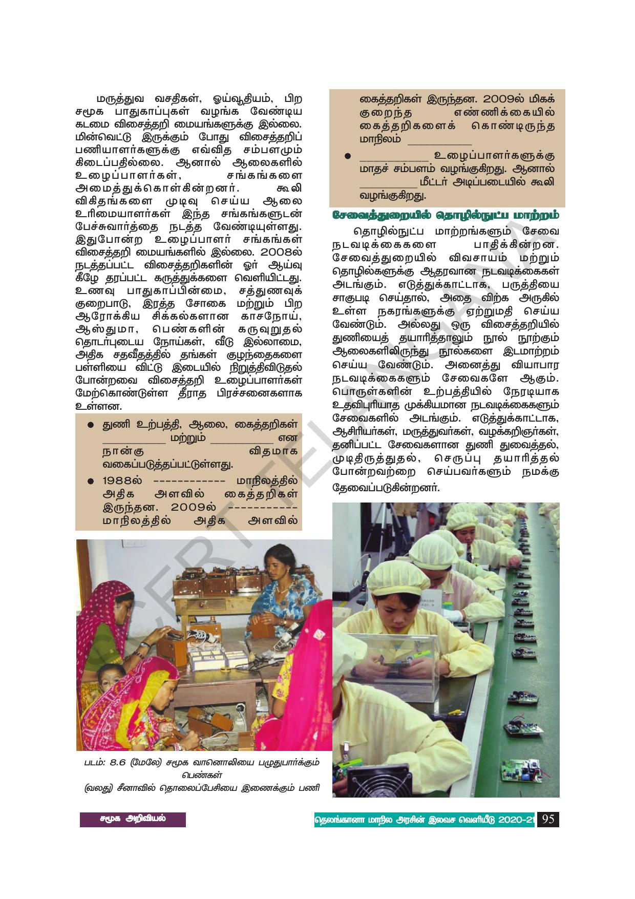 TS SCERT Class 8 Social Science (Tamil Medium) Text Book - Page 105