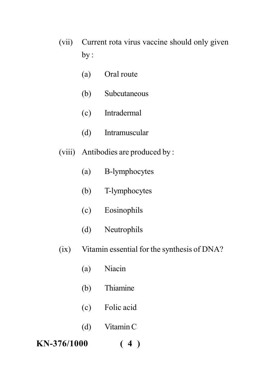 Sarguja University Question Paper - 2022 : Diploma In Pharmacy Part-I Social Pharmacy Paper I - Page 4