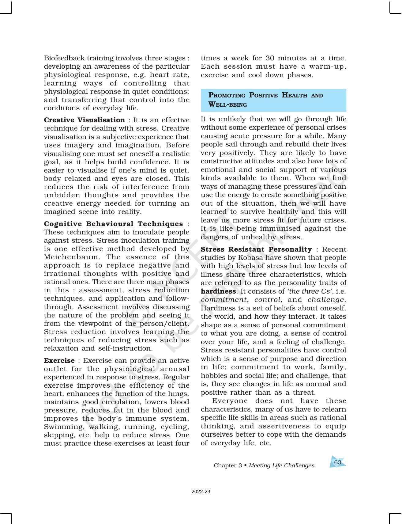 NCERT Book for Class 12 Psychology Chapter 3 Meeting Life Challenges - Page 14