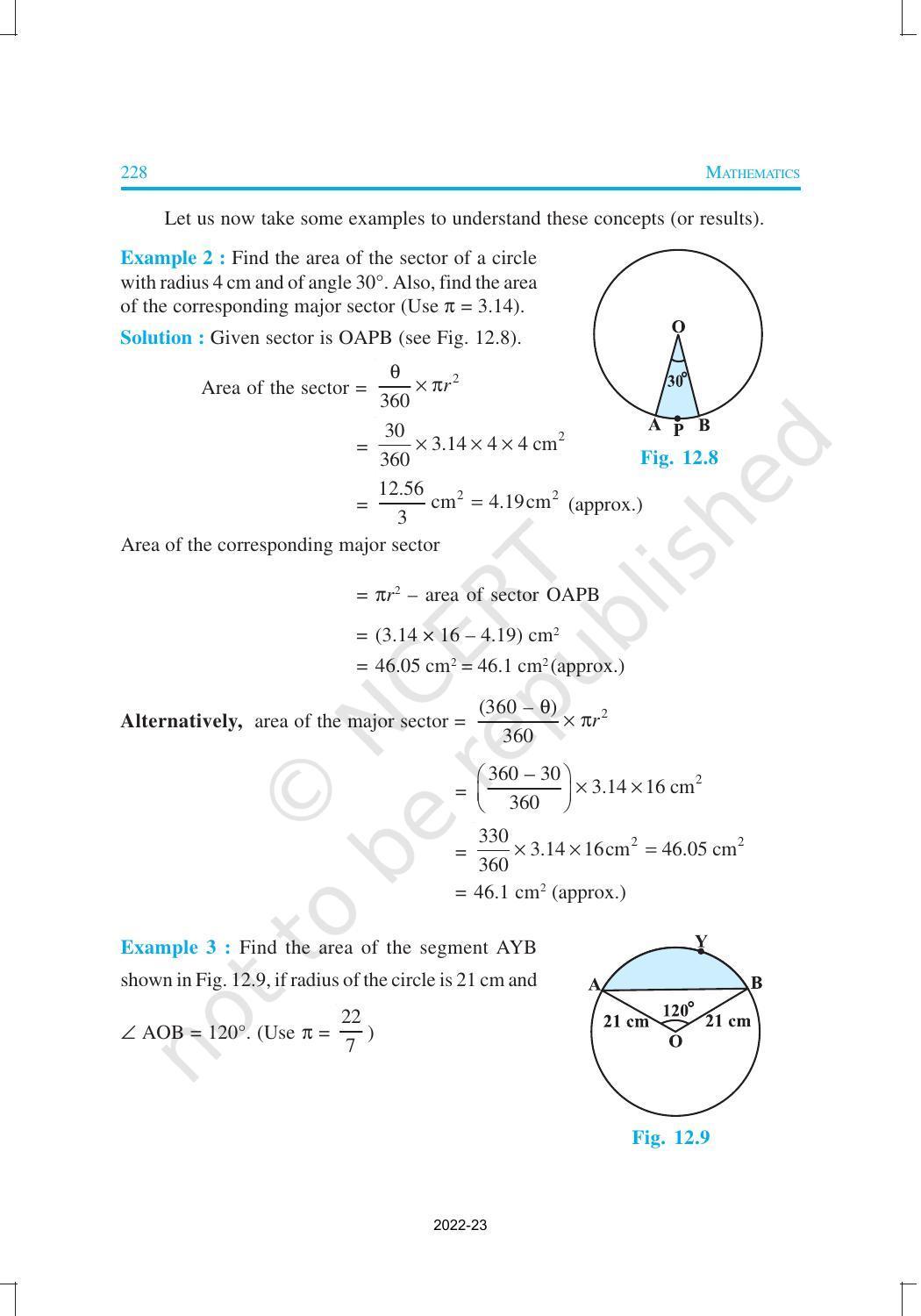 NCERT Book for Class 10 Maths Chapter 12 Area Related to Circles - Page 6