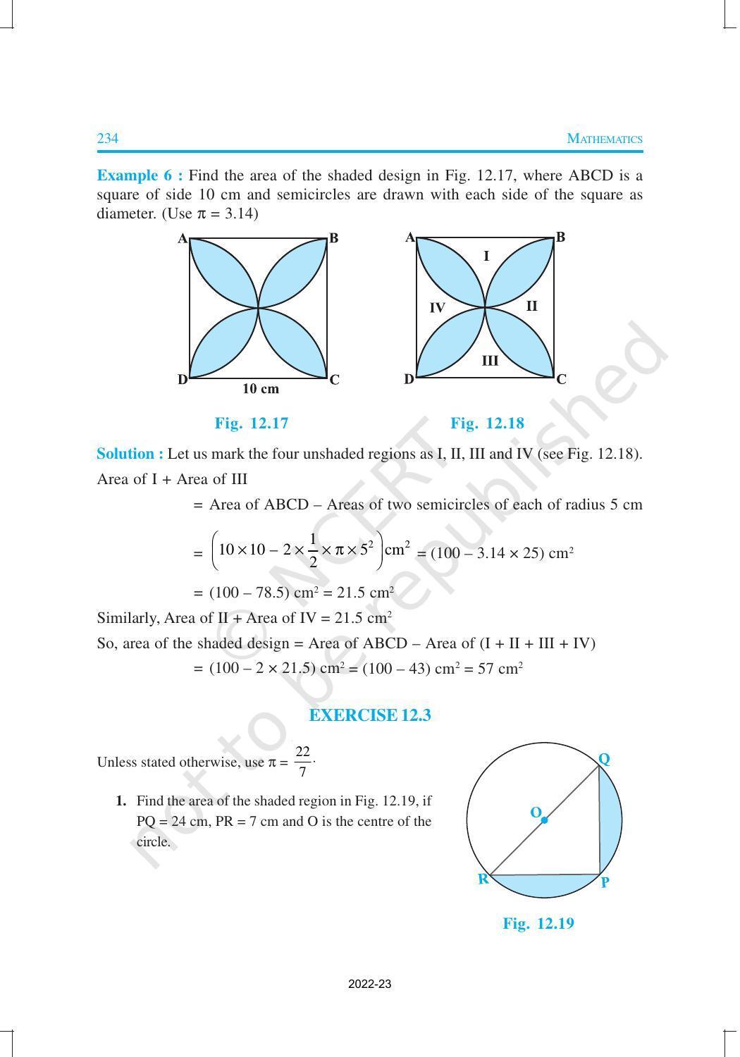 Ncert Book For Class 10 Maths Chapter 12 Area Related Ncert Book For Class 10 Maths Chapter 12 Area Related