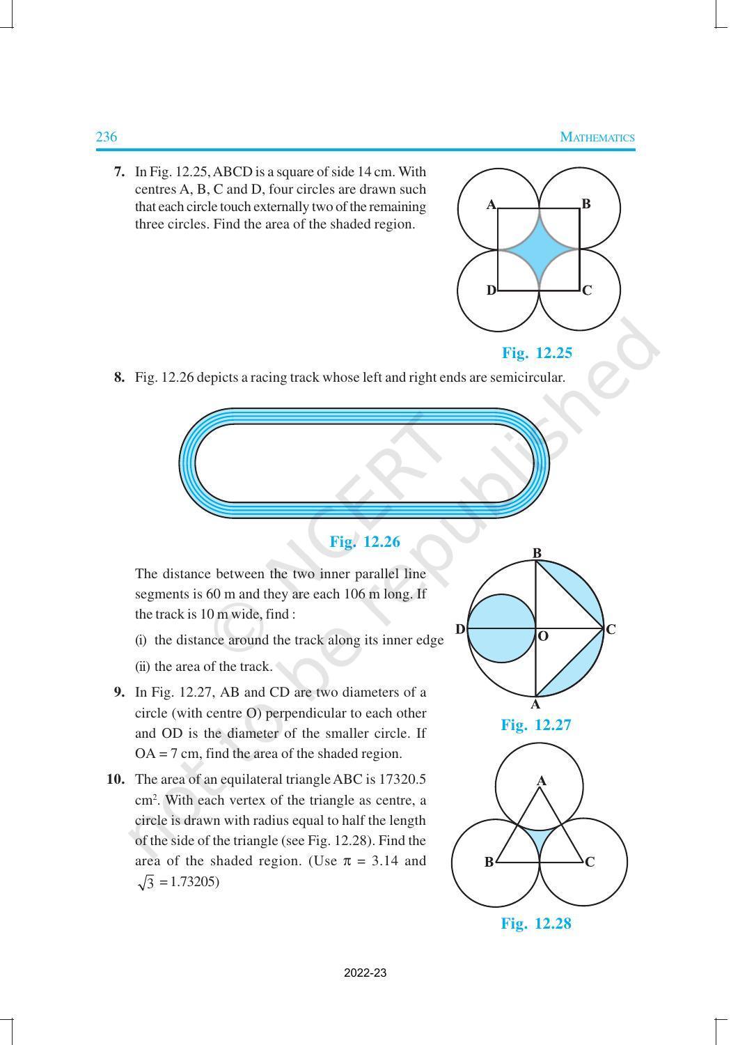 NCERT Book for Class 10 Maths Chapter 12 Area Related to Circles - Page 14