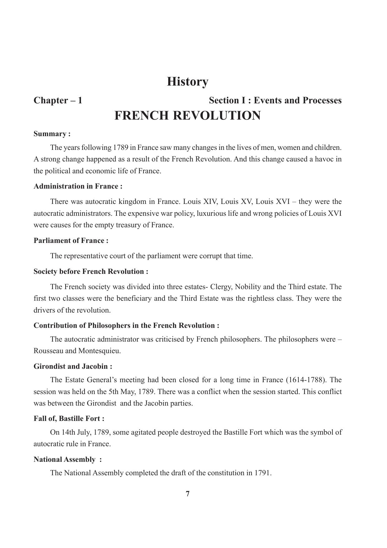 Tripura Board Class 9 Social Science English Version Workbooks - Page 7