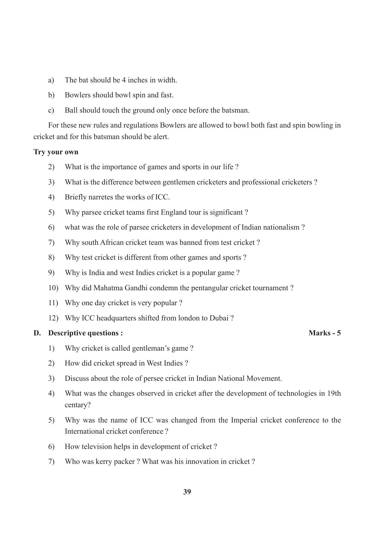 Tripura Board Class 9 Social Science English Version Workbooks - Page 39