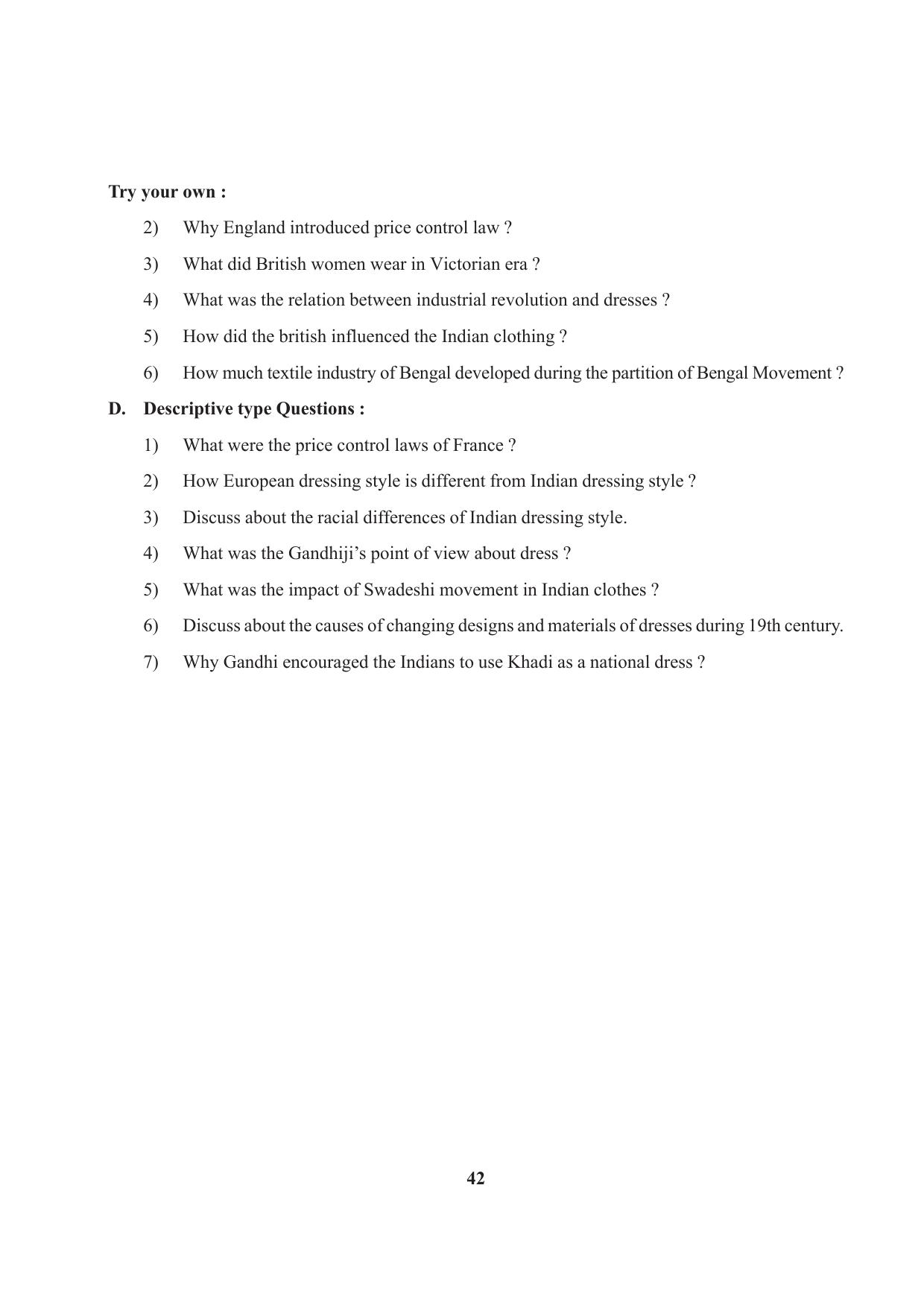 Tripura Board Class 9 Social Science English Version Workbooks - Page 42