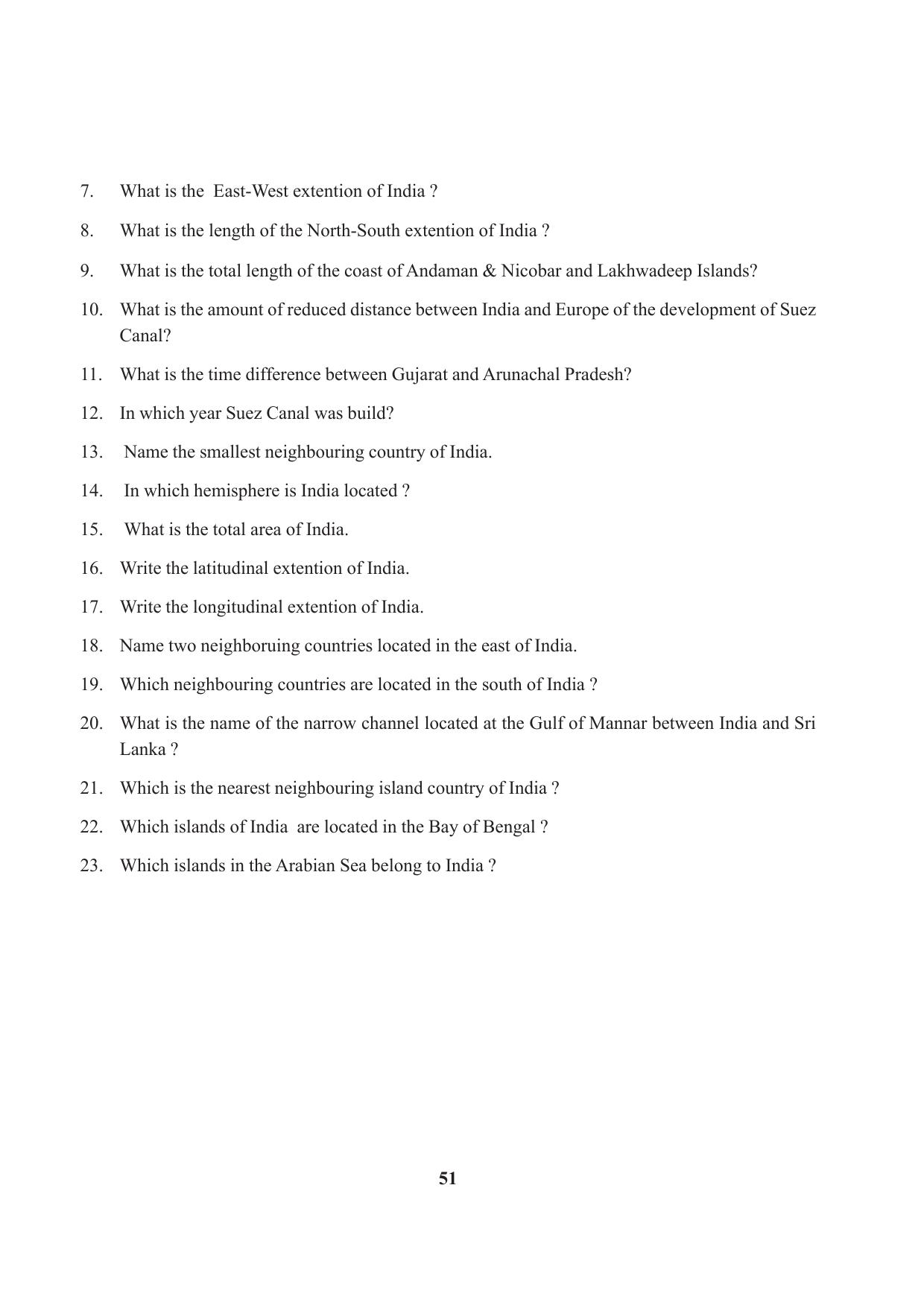 Tripura Board Class 9 Social Science English Version Workbooks - Page 51