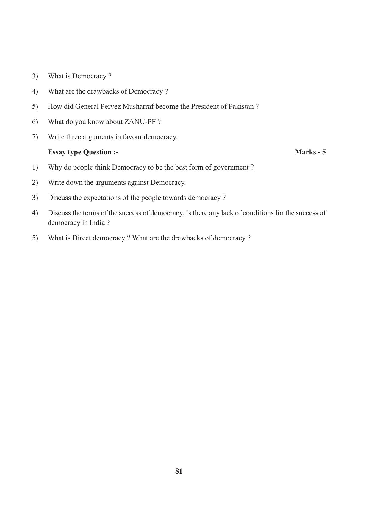 Tripura Board Class 9 Social Science English Version Workbooks - Page 81