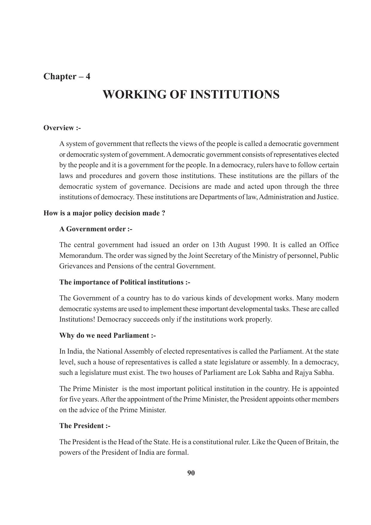 Tripura Board Class 9 Social Science English Version Workbooks - Page 90