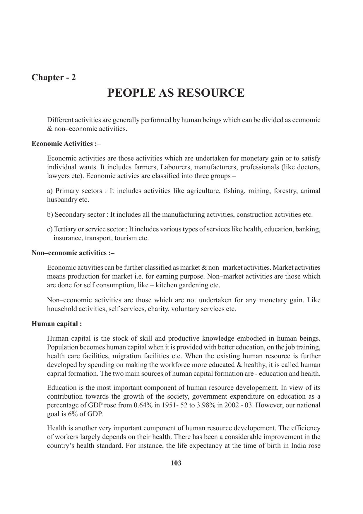 Tripura Board Class 9 Social Science English Version Workbooks - Page 103