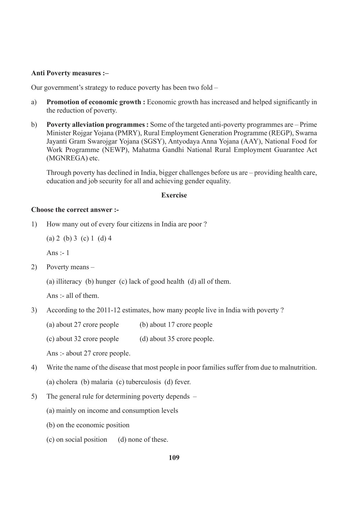 Tripura Board Class 9 Social Science English Version Workbooks - Page 109
