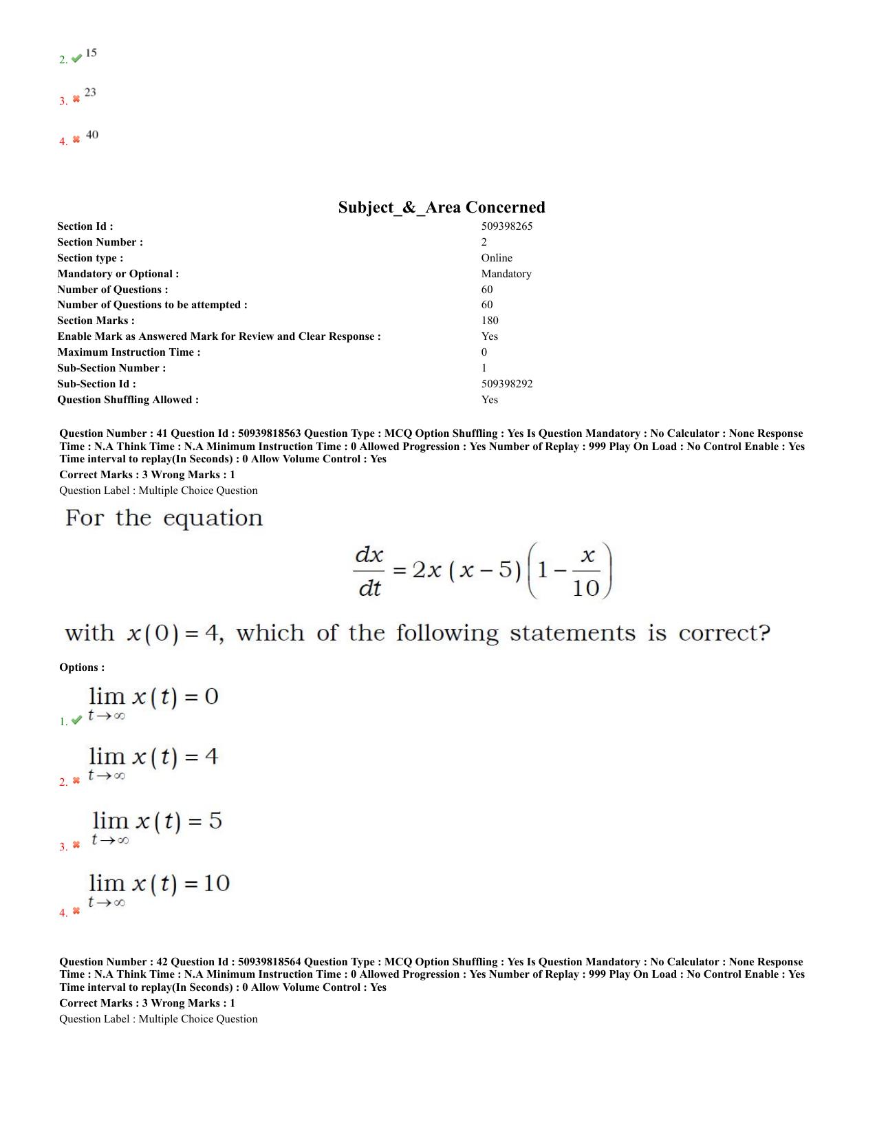 BHU RET Mathematics 2020 Question Paper - Page 19