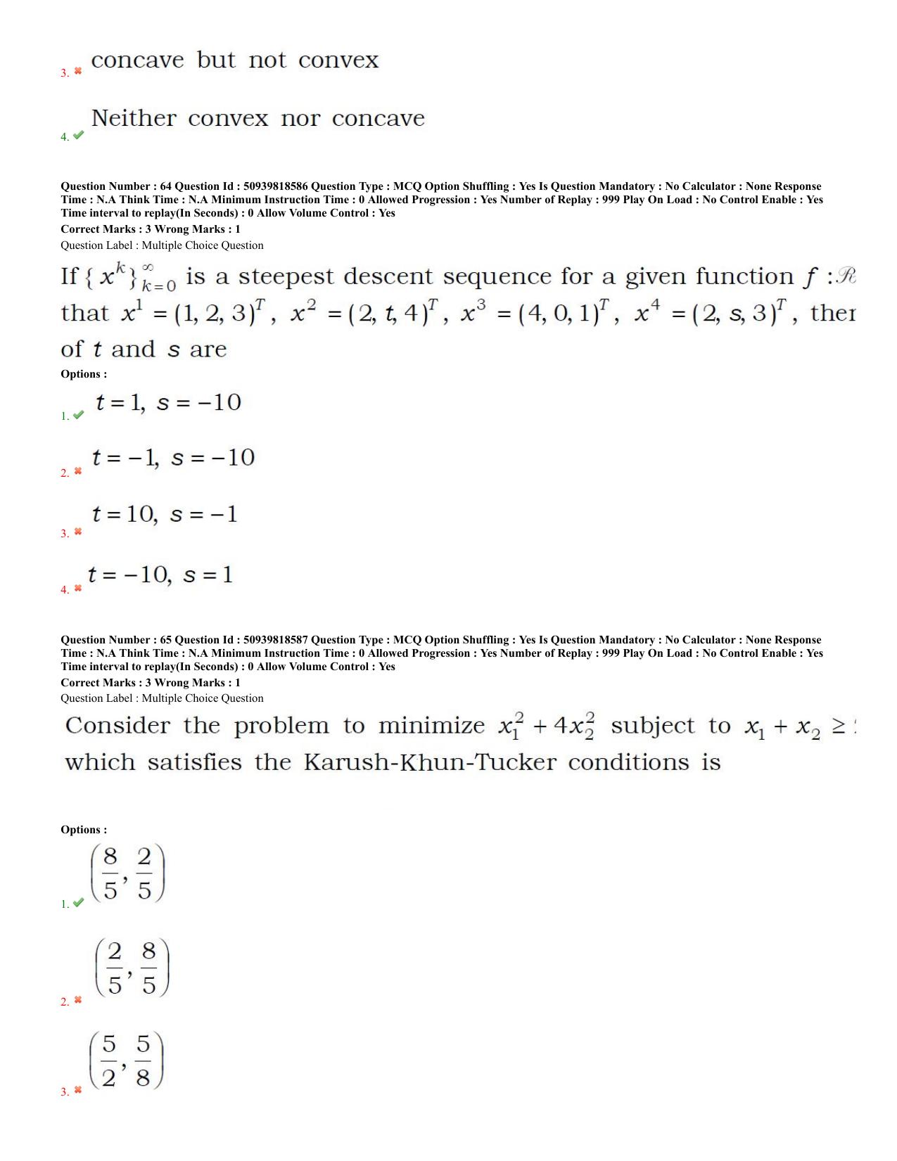 BHU RET Mathematics 2020 Question Paper - Page 30