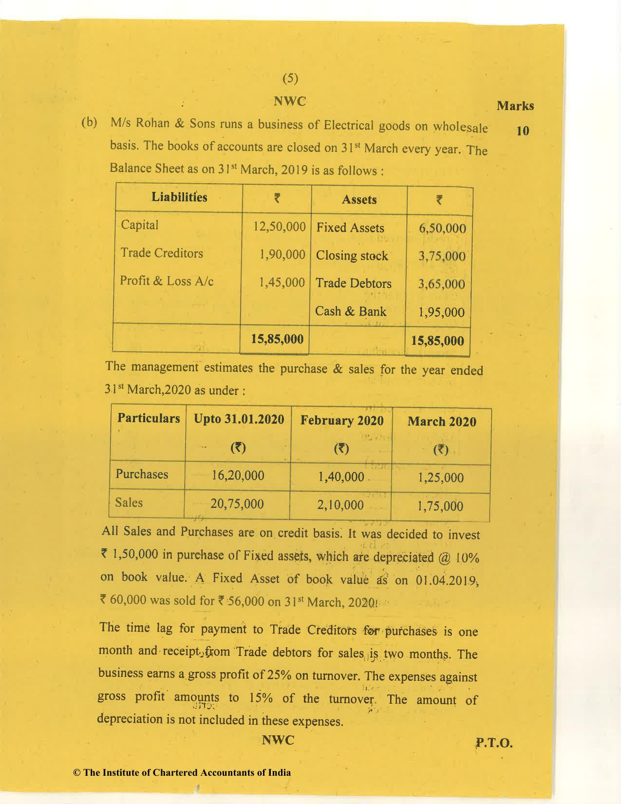 CA Inter Nov 2020 Question Paper - Paper 1 – Accounting - Page 5