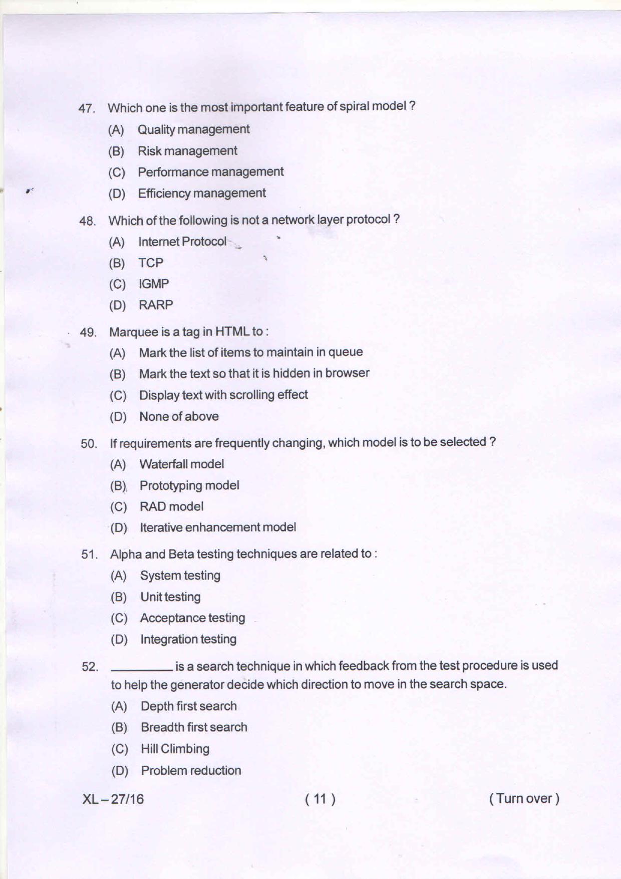 Odisha CPET COMPUTER-SCIENCE 2020 Question Paper - Page 12