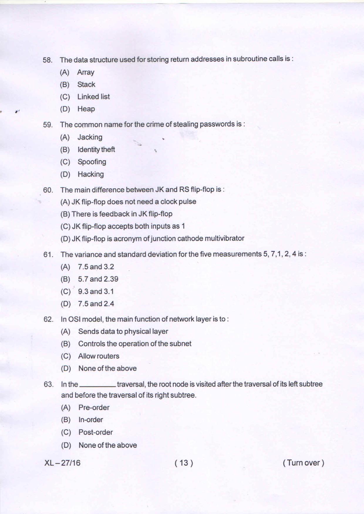 Odisha CPET COMPUTER-SCIENCE 2020 Question Paper - Page 14