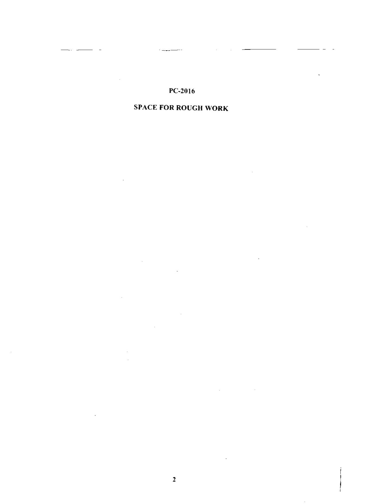 WBJEE 2016 Physics & Chemistry Paper - Page 2