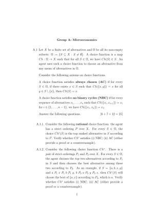 ISI Admission Test JRF in Quantitative Economics QEB 2022 Sample Paper