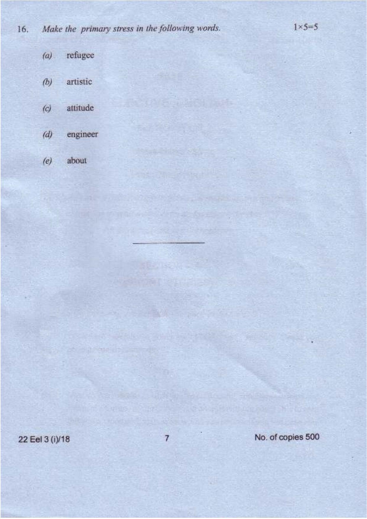 COHSEM Class 12	Elective English 2018 Question Papers - Page 7