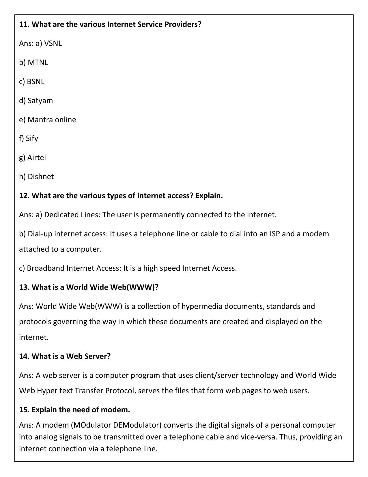 CBSE Worksheets for Class 10 Computer Science Assignment 2 - Page 5