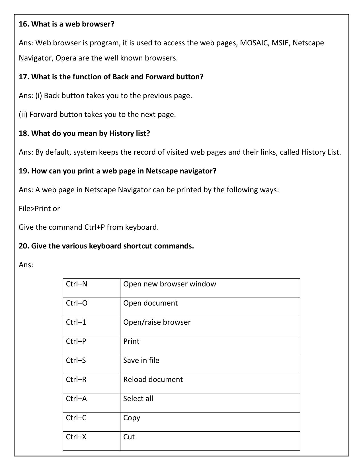 CBSE Worksheets for Class 10 Computer Science Assignment 2 - Page 6