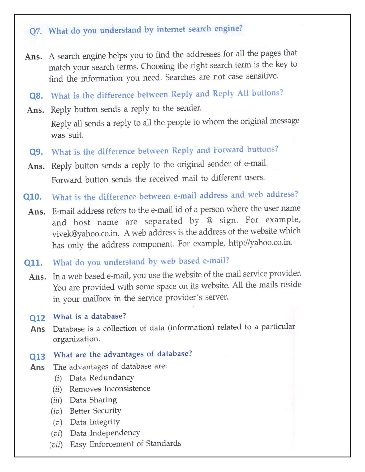 CBSE Worksheets for Class 10 Computer Science Assignment 2 - Page 14