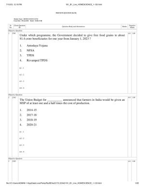 ICAR AIEEA PG 2023 HOME SCIENCE Question Paper