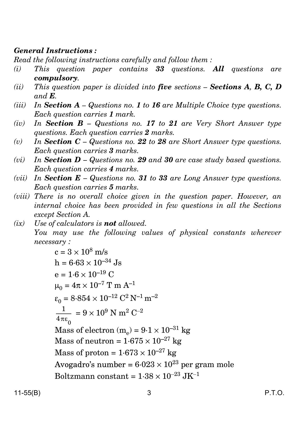 CBSE Class 12 B Physics for VI 2024 Question Paper - Page 3