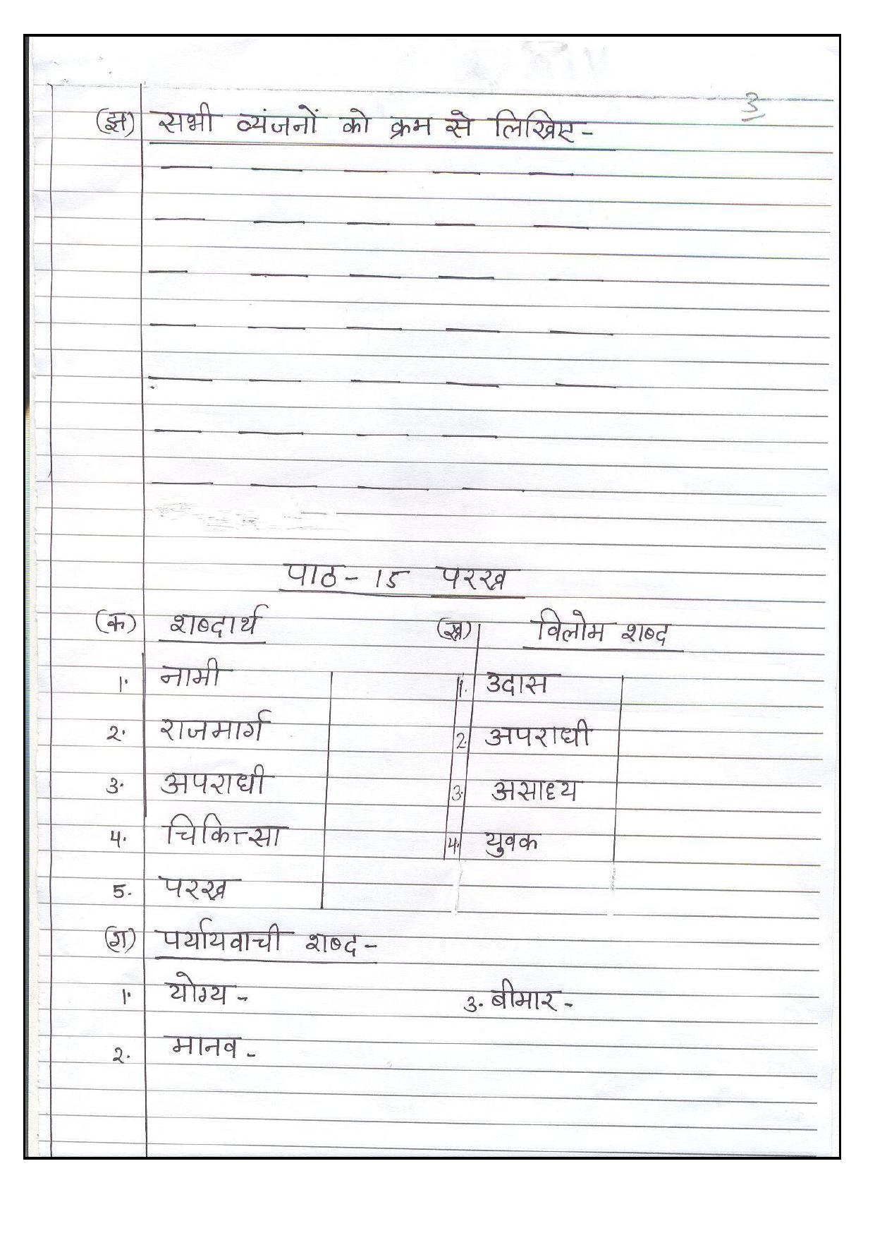 Worksheet for Class 4 Hindi Assignment 28 - Page 9