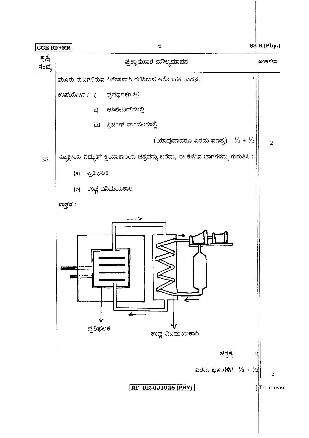 Karnataka SSLC Science (KANNADA Medium) - 83-K CCE RR Phy_sk3 April 2017 Question Paper - Page 5
