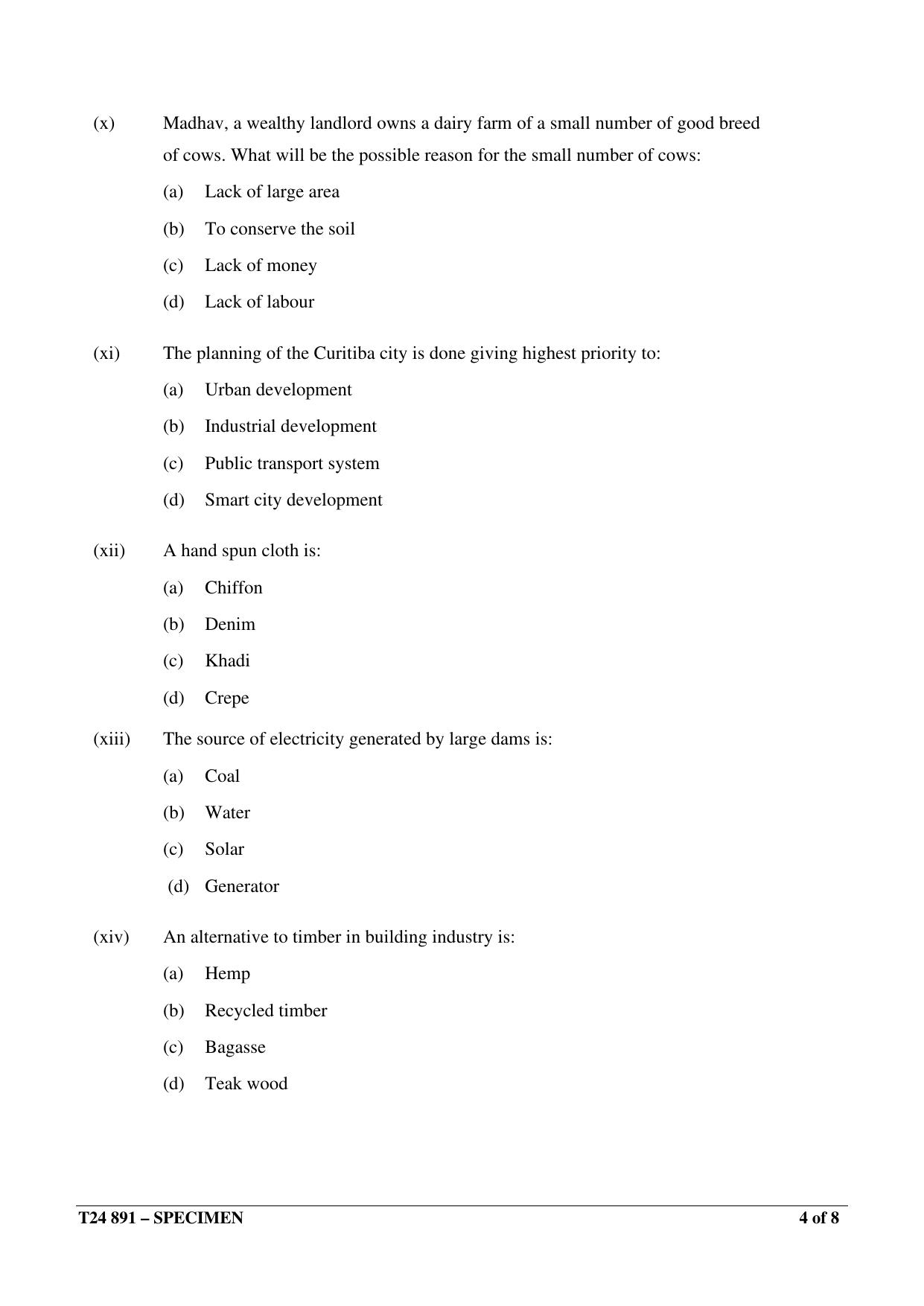 ICSE Class 10 2024 ENVIRONMENTAL APPLICATIONS Sample Paper - Page 4