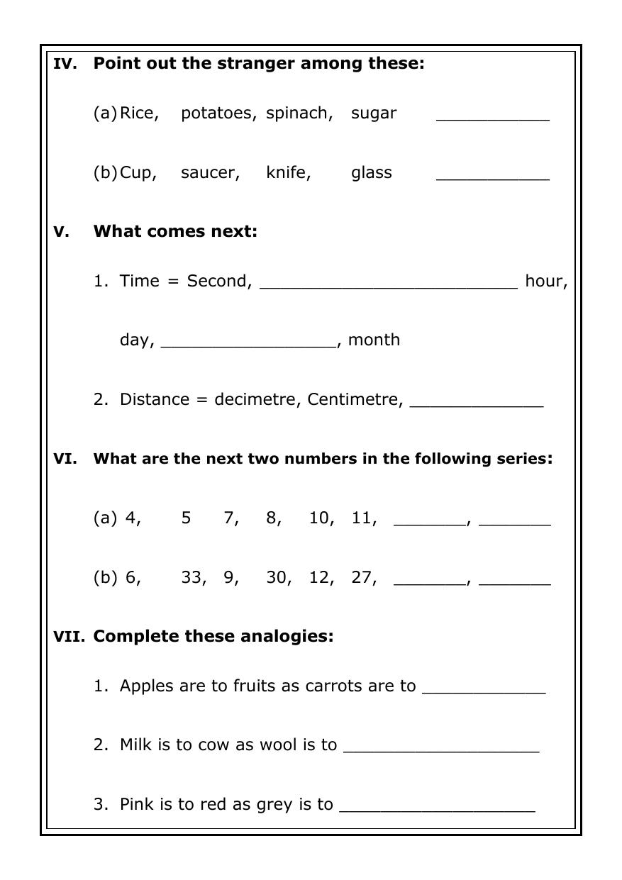 Worksheet for Class 5 General Knowledge Word Pune Assignment - Page 3
